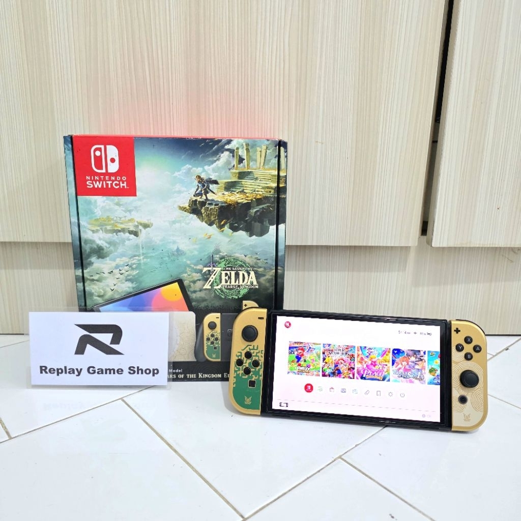 Nintendo Switch OLED Zelda Edition CFW 512 Gb Fullset Second