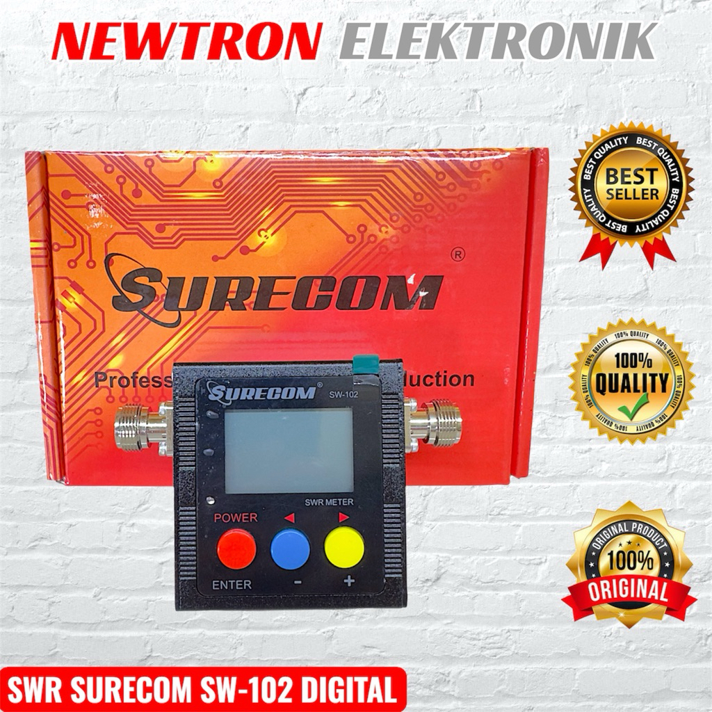 SWR Surecom SW-102 Digital VHF UHF 125-525MHz Power Meter SW102