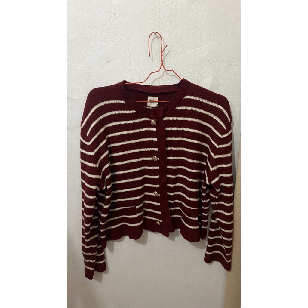 cardigan maroon