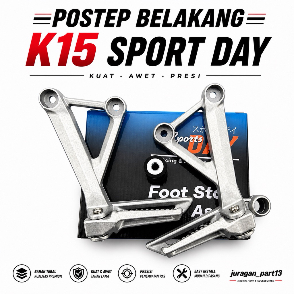 POSTEP FOOTSTEP BASTEP PIJAKAN KAKI K15 DAY/FOOTSTEP CB K15 DAY IMPORT
