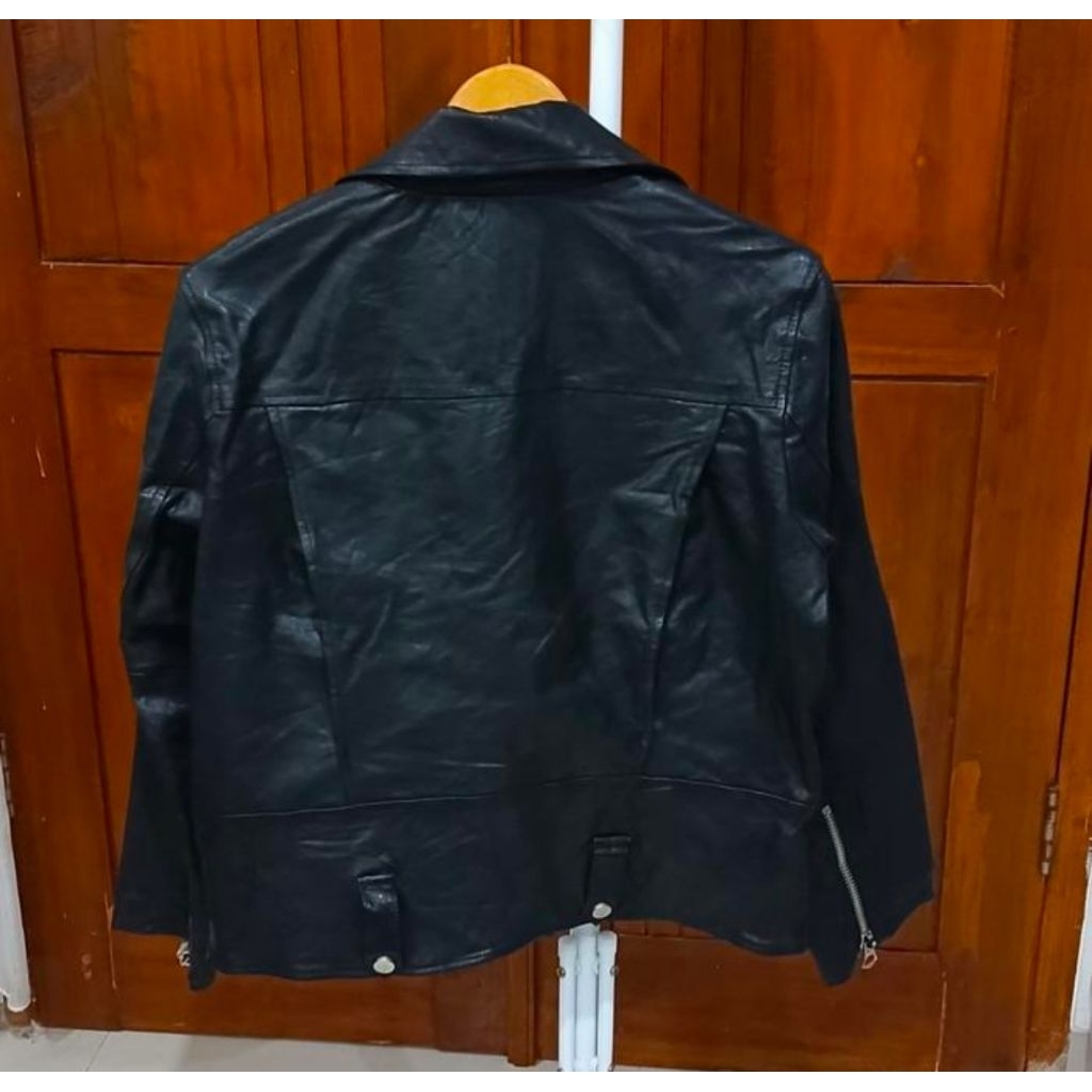 Jaket Ramones Bikers lamb leather import jucy judy