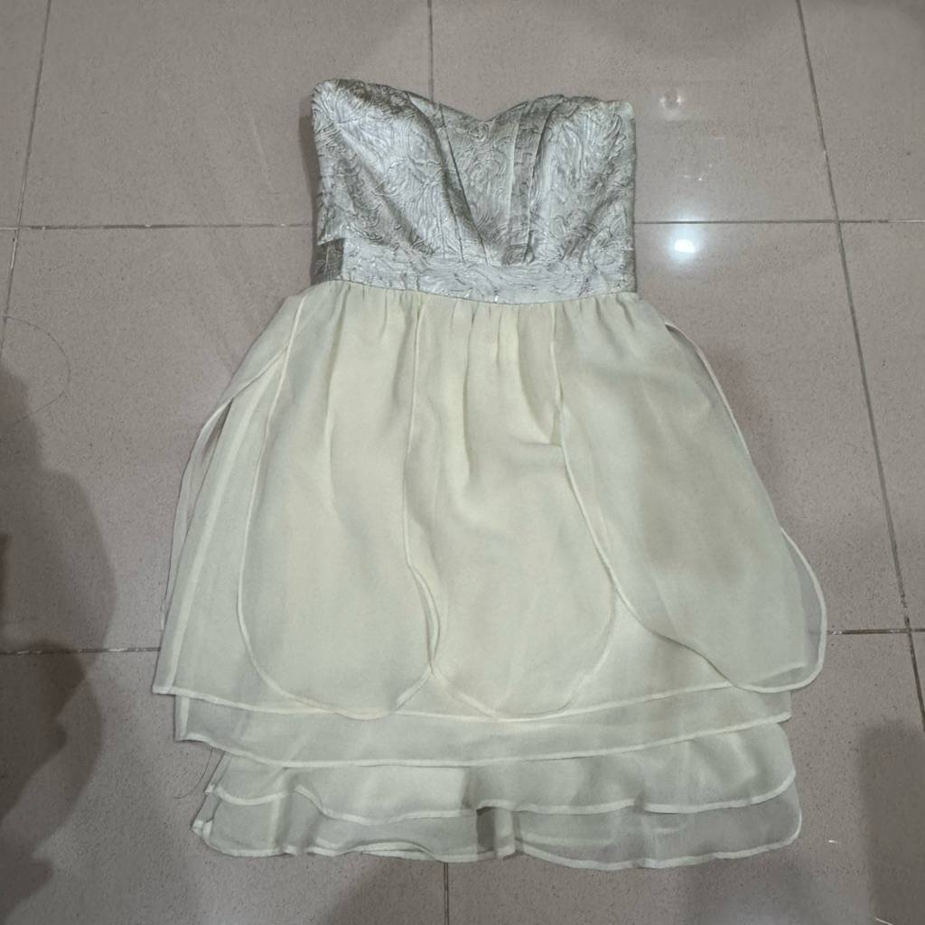 NEW Dress Pesta Silver