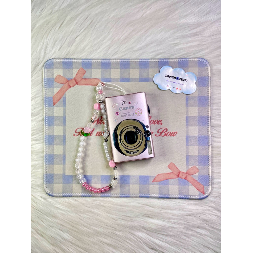 [SOLD] CANON IXUS 80 is baby pink rare digicam by camemorent camera digital camdig kamera pocket sak