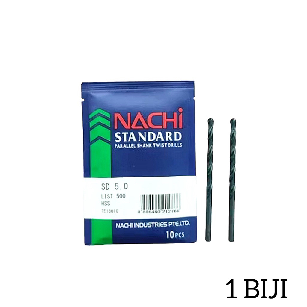 Mata Bor Besi 5 MM Nachi Mata Bor Hss 5.0mm