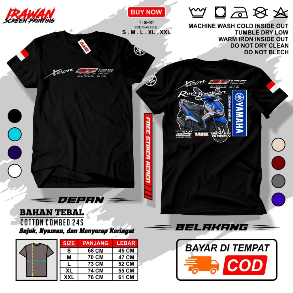 KAOS YAMAHA XEON GT 125 EAGLE EYE - OCEAN EAGLE