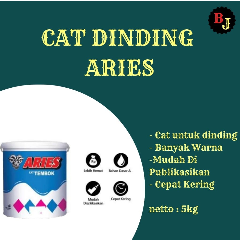 Cat tembok Aries 5 kg