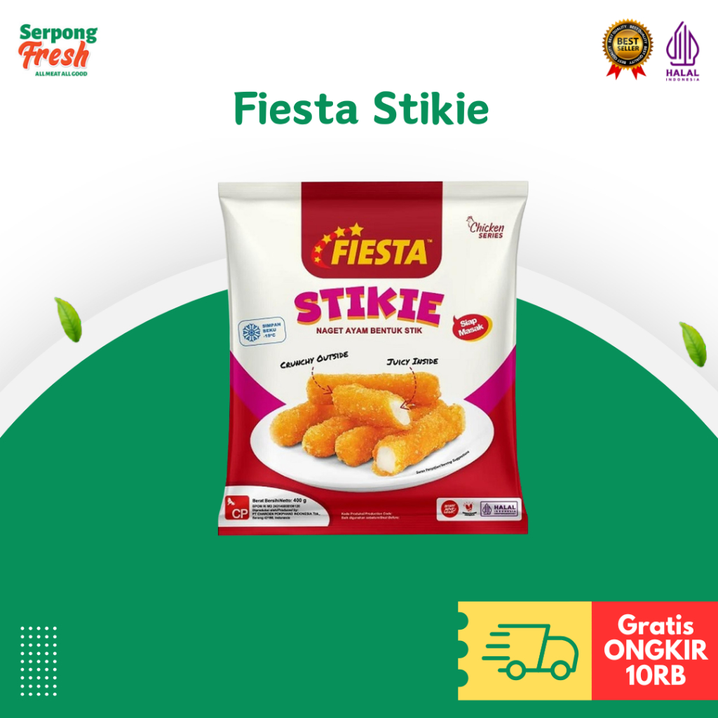 Fiesta Stikie Chicken Nugget - FIESTA STIKIE 400GR