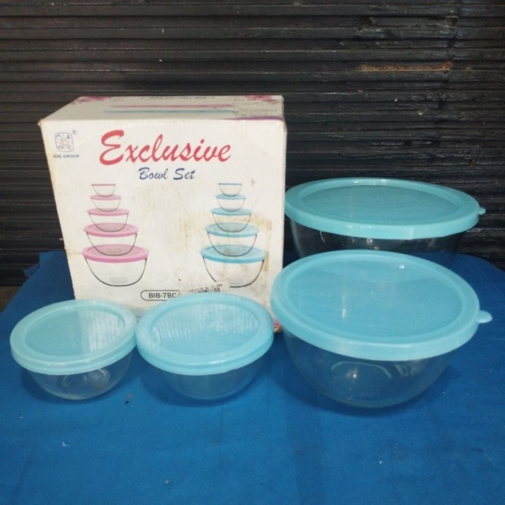 Exclusive Bowl Set KIG Group 5 set mangkok kaca