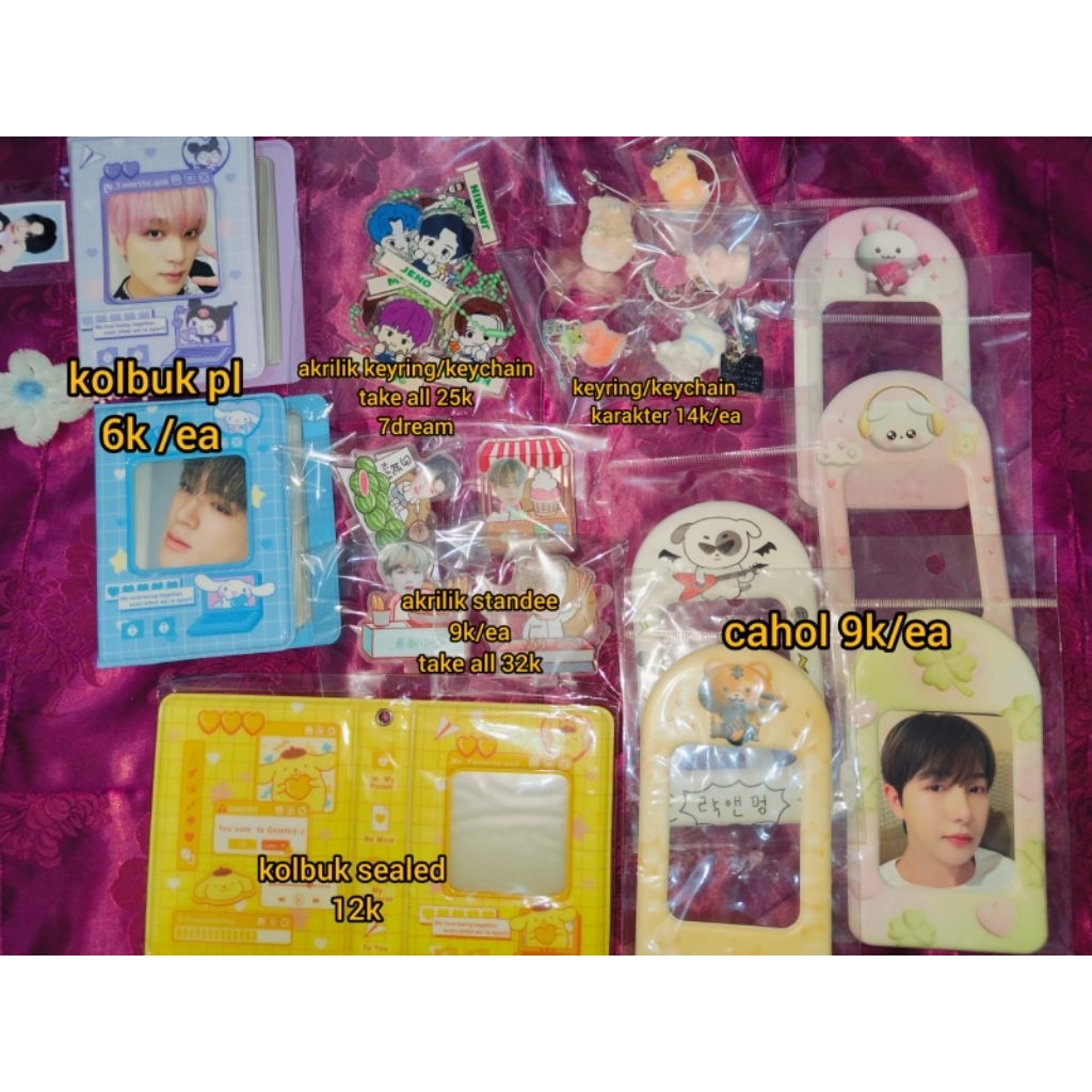 MERCH PRINTILAN KOLBUK CAHOL KEYRING KEYCHAIN STANDEE AKRILIK NCT DREAM