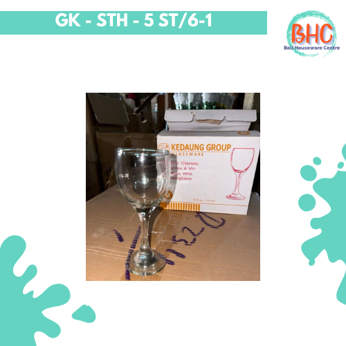 GELAS KAKI KACA SERBAGUNA | GELAS KAKI KACA KEDAUNG 150 ML