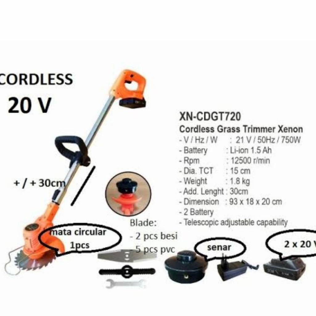 Cordless Grass Trimmer 18V Xenon