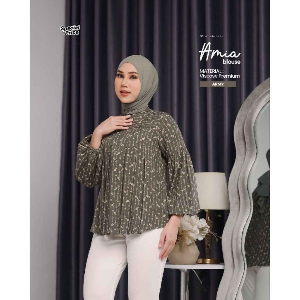 AMIA BLOUSE||RAYON PREMIUM||NADHEERA LUXURY