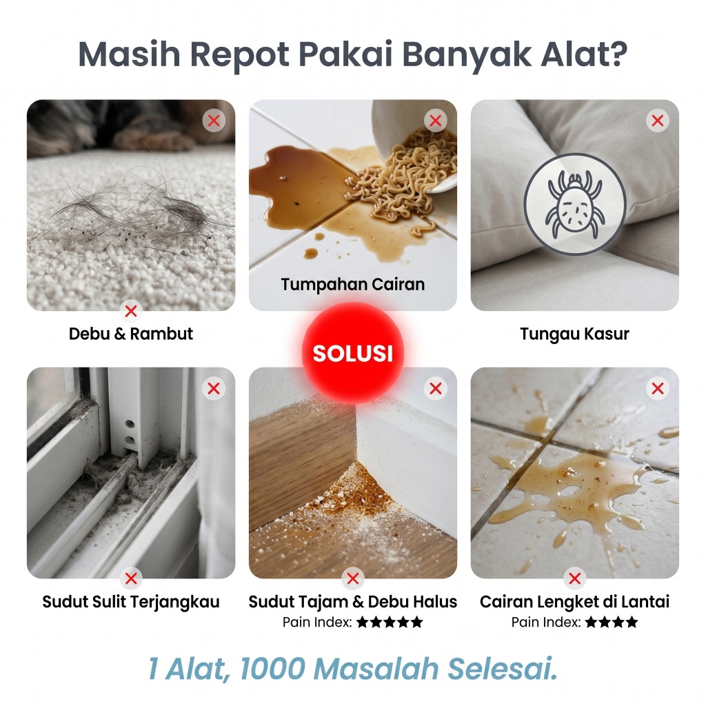 TERBARU TIXX Vacuum Cleaner Penyedot Debu Karpet Dan Kasur Sofa 18L Vacuum Cleaner Wet and Dry
