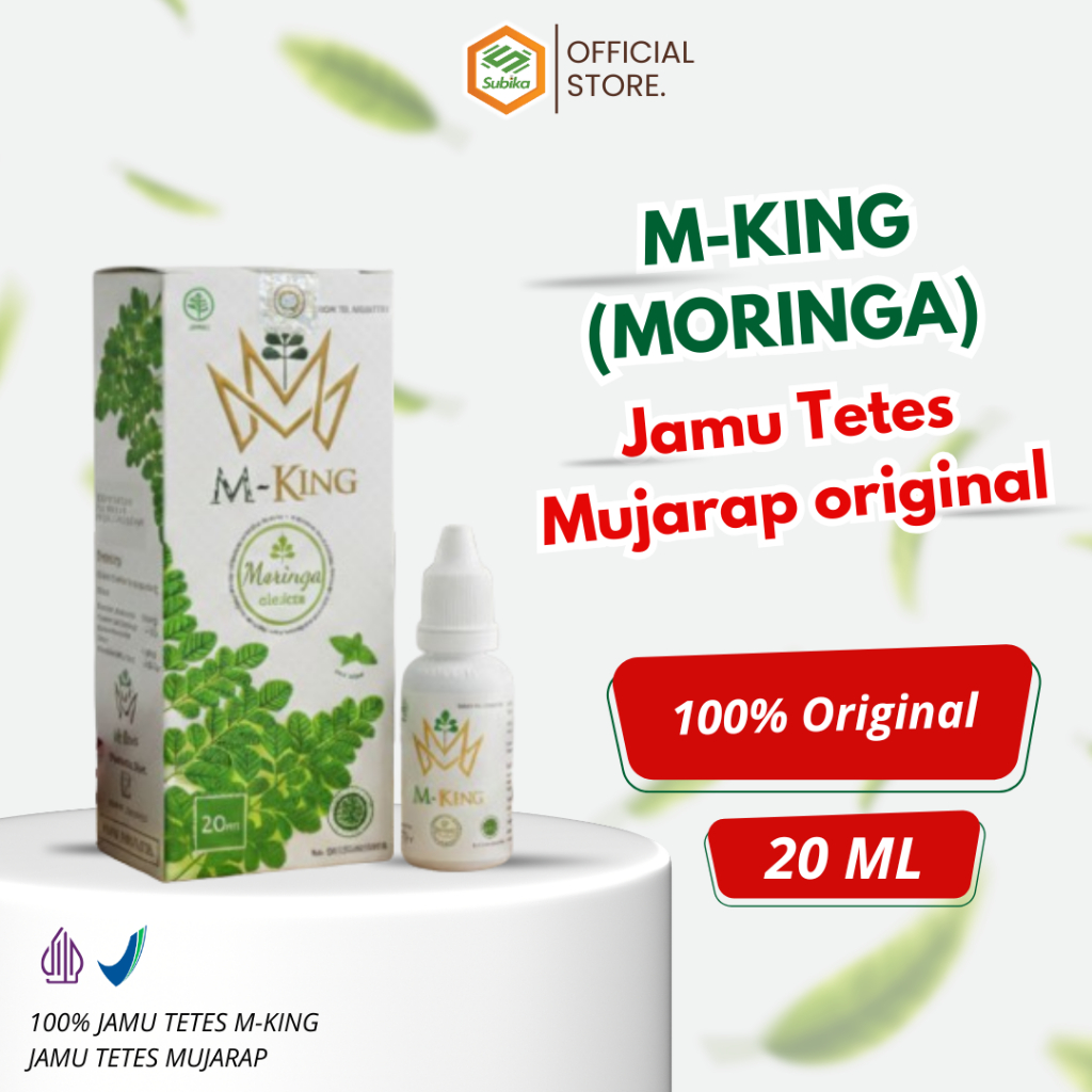 M-King MORINGA 20ml Herbal Jamu Tetes Diabetes Kolesterol TBC