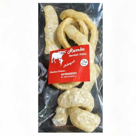 Krupuk Rambak Sapi matang 20gr ( tinggal makan)