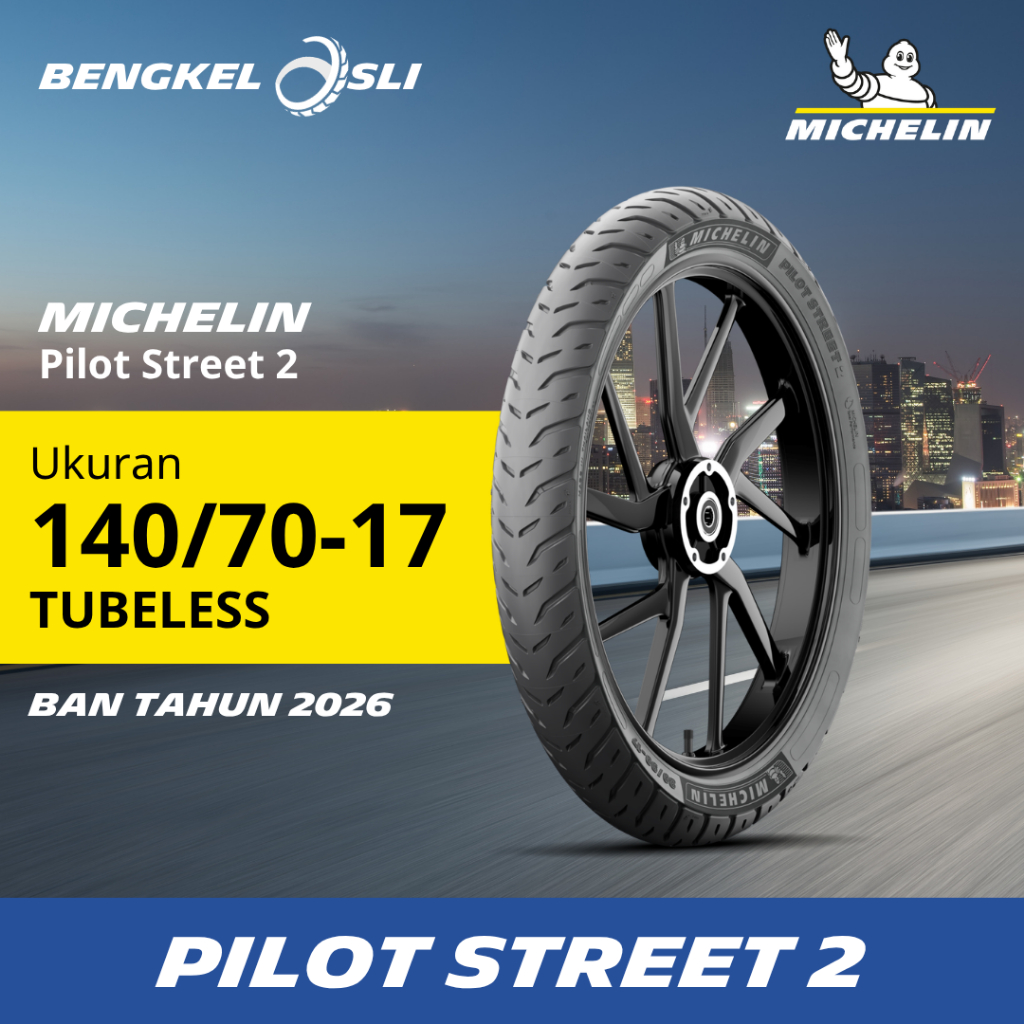 Ban Motor MICHELIN PILOT STREET 2 Ring 17 140/70-17 Tubeless (TL)