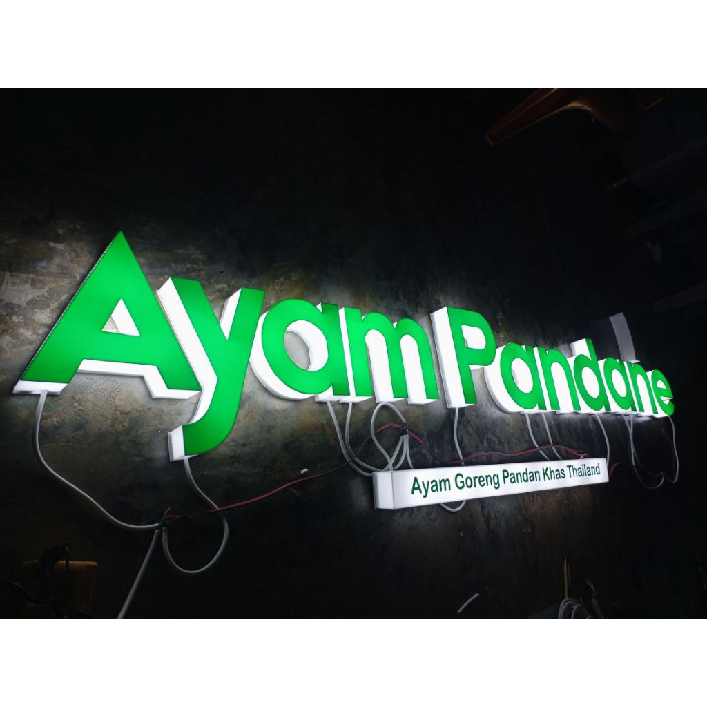 TERMURAH HURUF TIMBUL AKRILIK LED | HURUF AKRILIK | LOGO AKRILIK | LOGO TOKO | AKRILIK LED MURAH