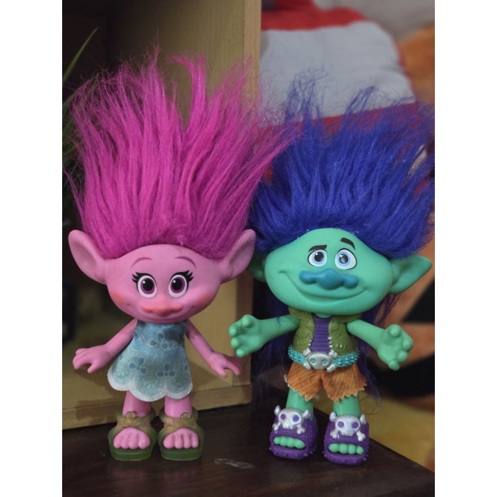 Sepasang Poppy Trolls and Branch Hasbro