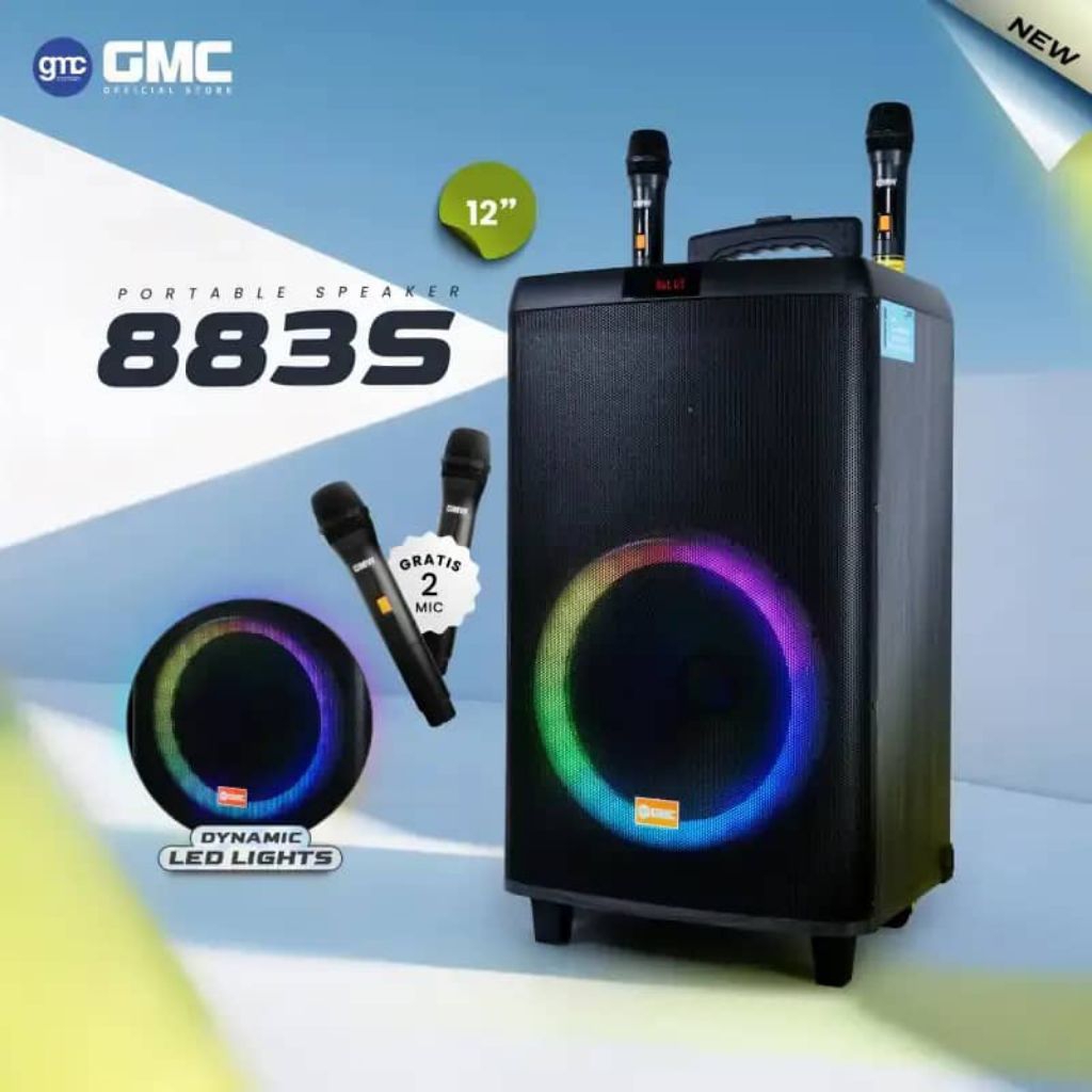 Speaker karaoke bluethoot GMC 883s 12in 175w