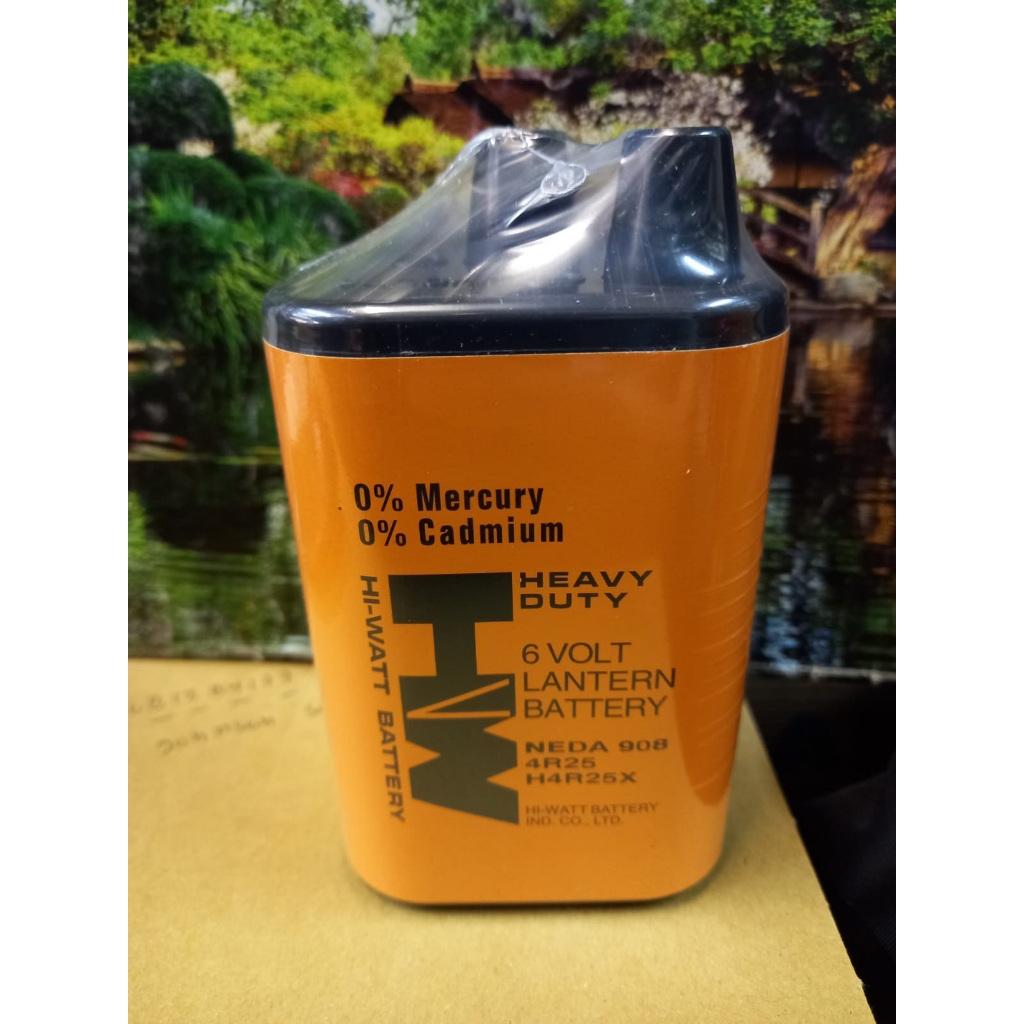 Baterai Tongkang HW 6V Heavy Duty Lantern Battery 4R25X