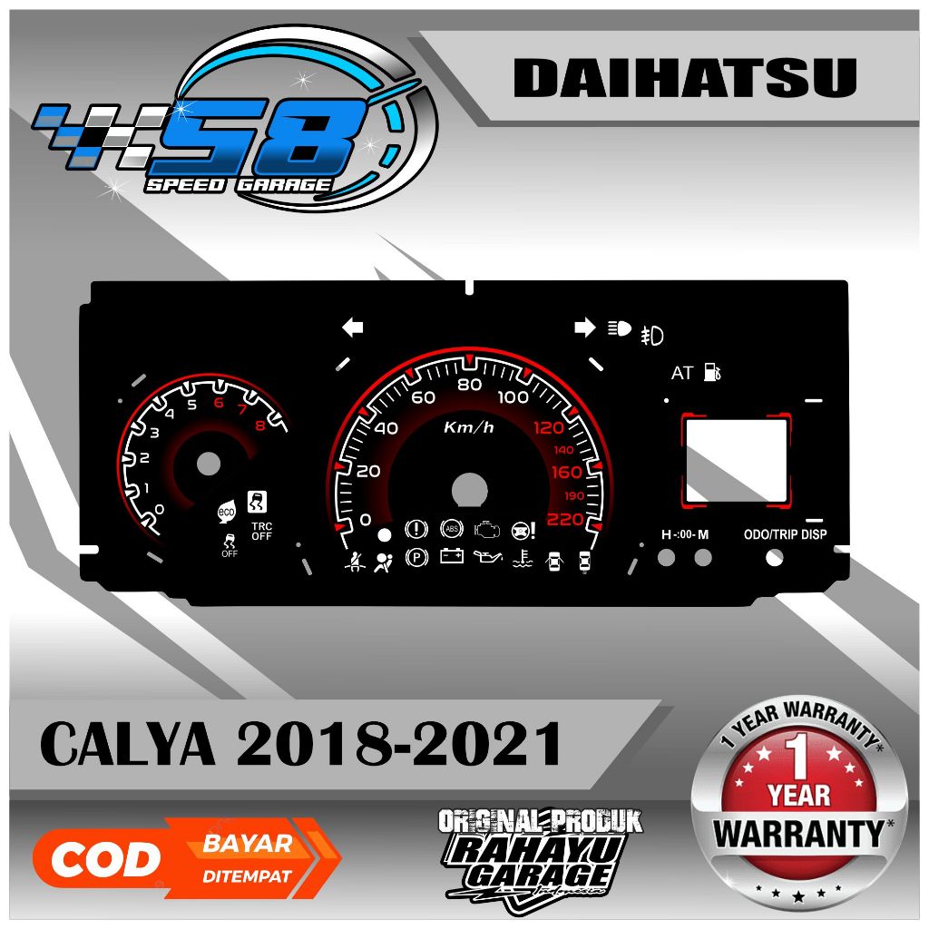 PAPAN SPEEDOMETER CUSTOM TOYOTA CALYA