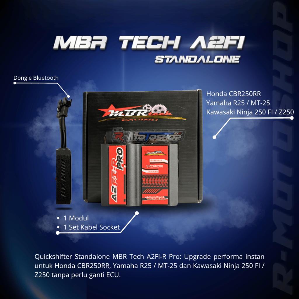 RMotoshop | MBR Tech A2FI-R Pro Quickshifter 2 Cylinder | CBR250RR Ninja 250 FI R25 MT25 | Standalon