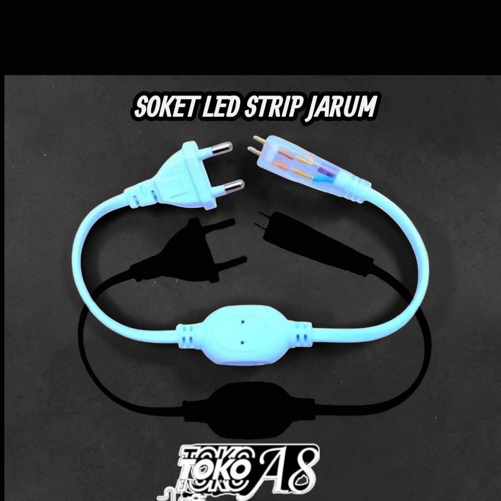 Soket colokan lampu selang led 5050 socket connector led strip 5050 / SOKET LED STRIP JARUM