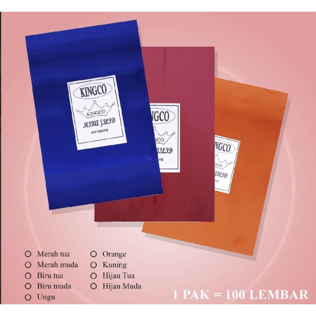 MIKA JILID , PLASTIK MIKA JILID WARNA TRANSPARAN