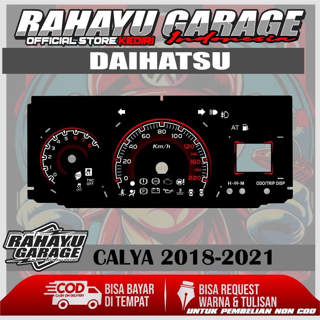 PAPAN SPEEDOMETER CUSTOM TOYOTA CALYA