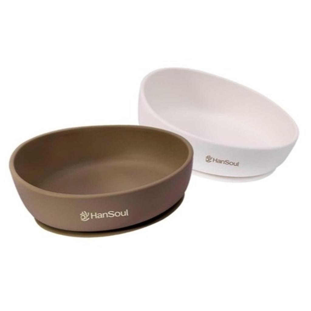 HanSoul Silicone Low Bowl - Mangkuk Rendah Bayi Food Grade