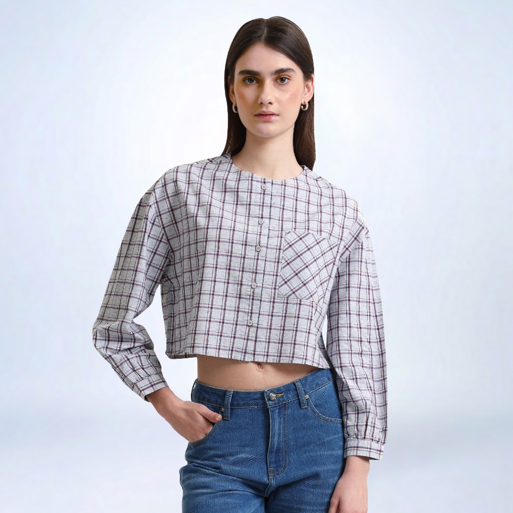 Emba Ladies - Fuchsia Kemeja Wanita Lengan Panjang Collection