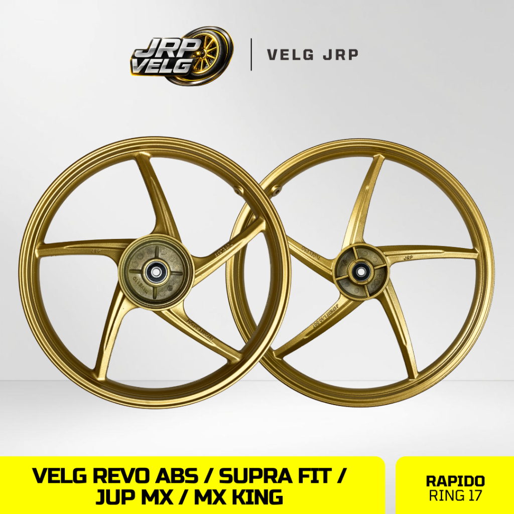 JRP - VELG SET RAPIDO JUP MX/MX KING/ REVO ABS/ SUPRA FIT RING 17