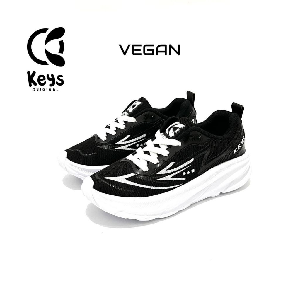 KEYS VEGAN-Sepatu Anak Laki Laki Perempuan Sekolah TK SD Olahraga Sneakers Cowok Cewek 4-9 Tahun