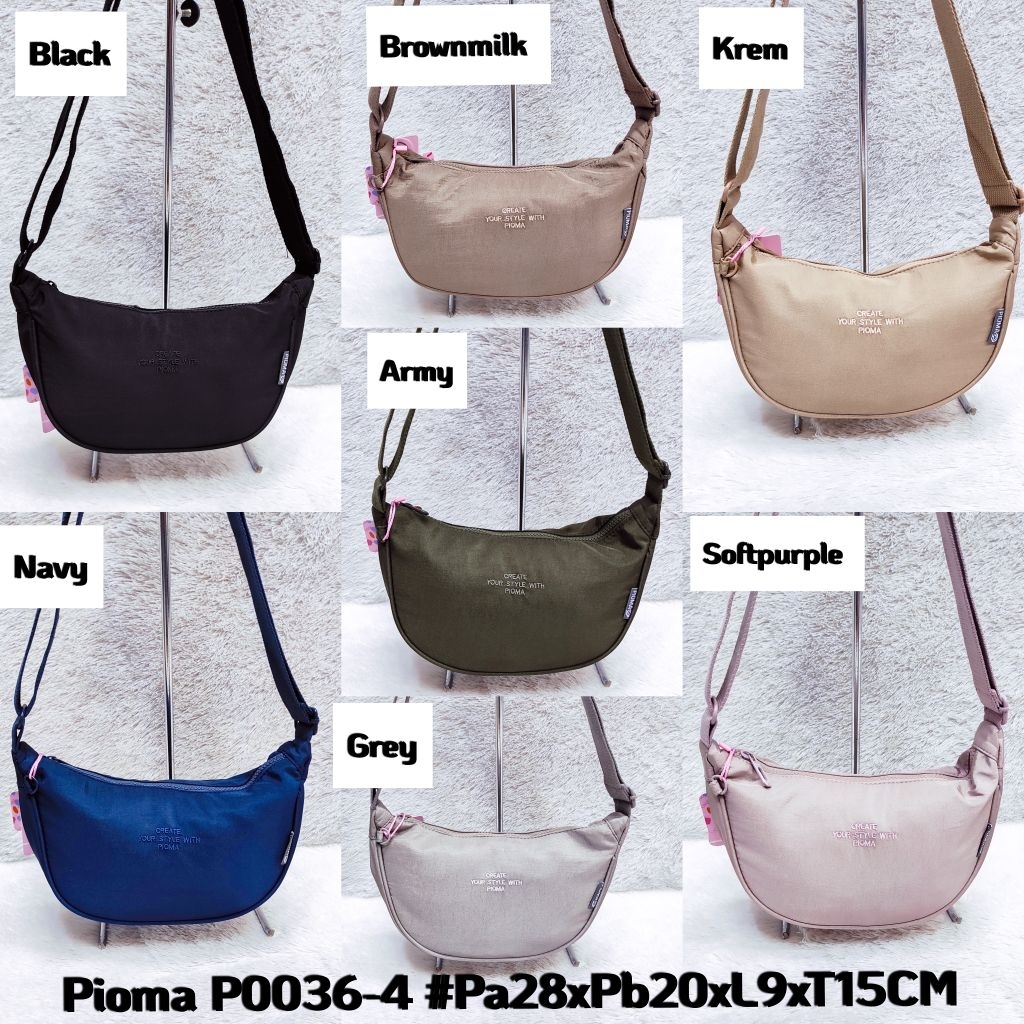 TAS SELEMPANG PIOMA SETENGAH LINGKARAN P0036-4 IMPORT