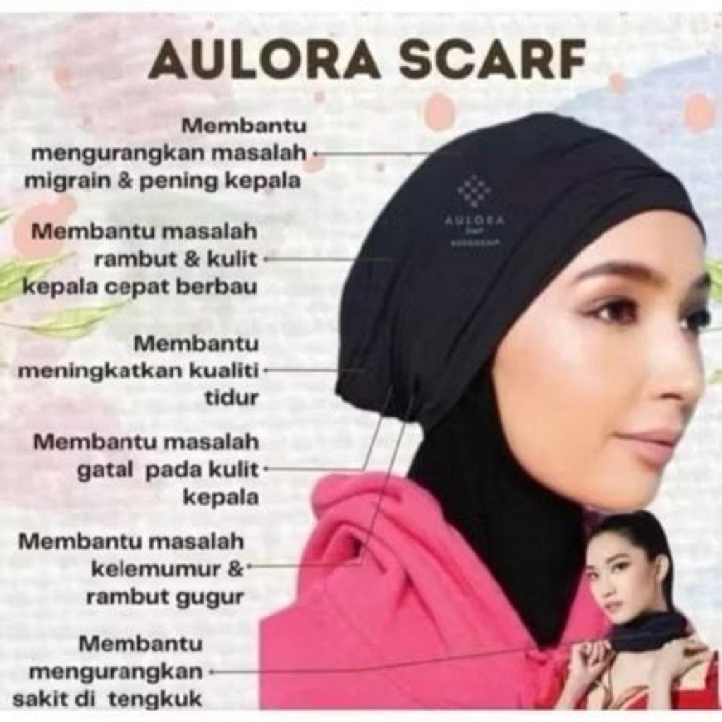 Aulora Scarf Beyul with Kodenshi Infrared Garansi Original - Syal Pelindung Kepala dan Leher Unisex 