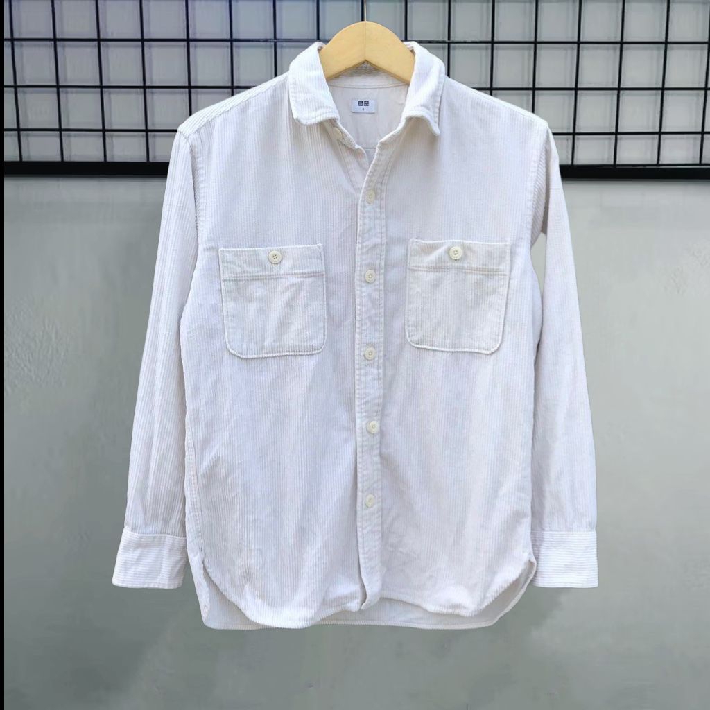 Kemeja Outer Workshirt Jacket Corduroy Uniqlo Size m Second/PL
