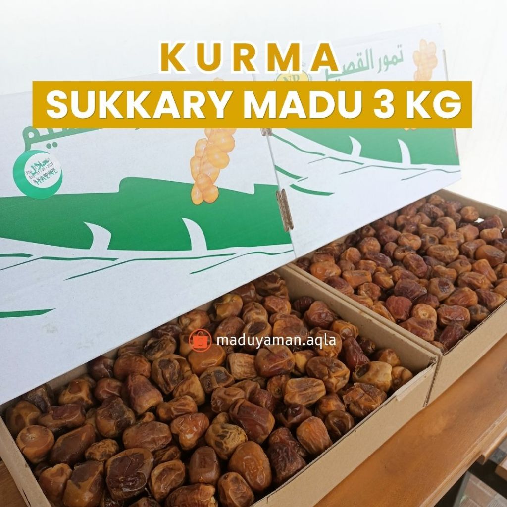 Kurma Sukkari 3kg Sukari 1 Dus 3Kg Kurma Raja Kurma Arab Kurma Berkualitas Kurma Sukari Malaki Mufat