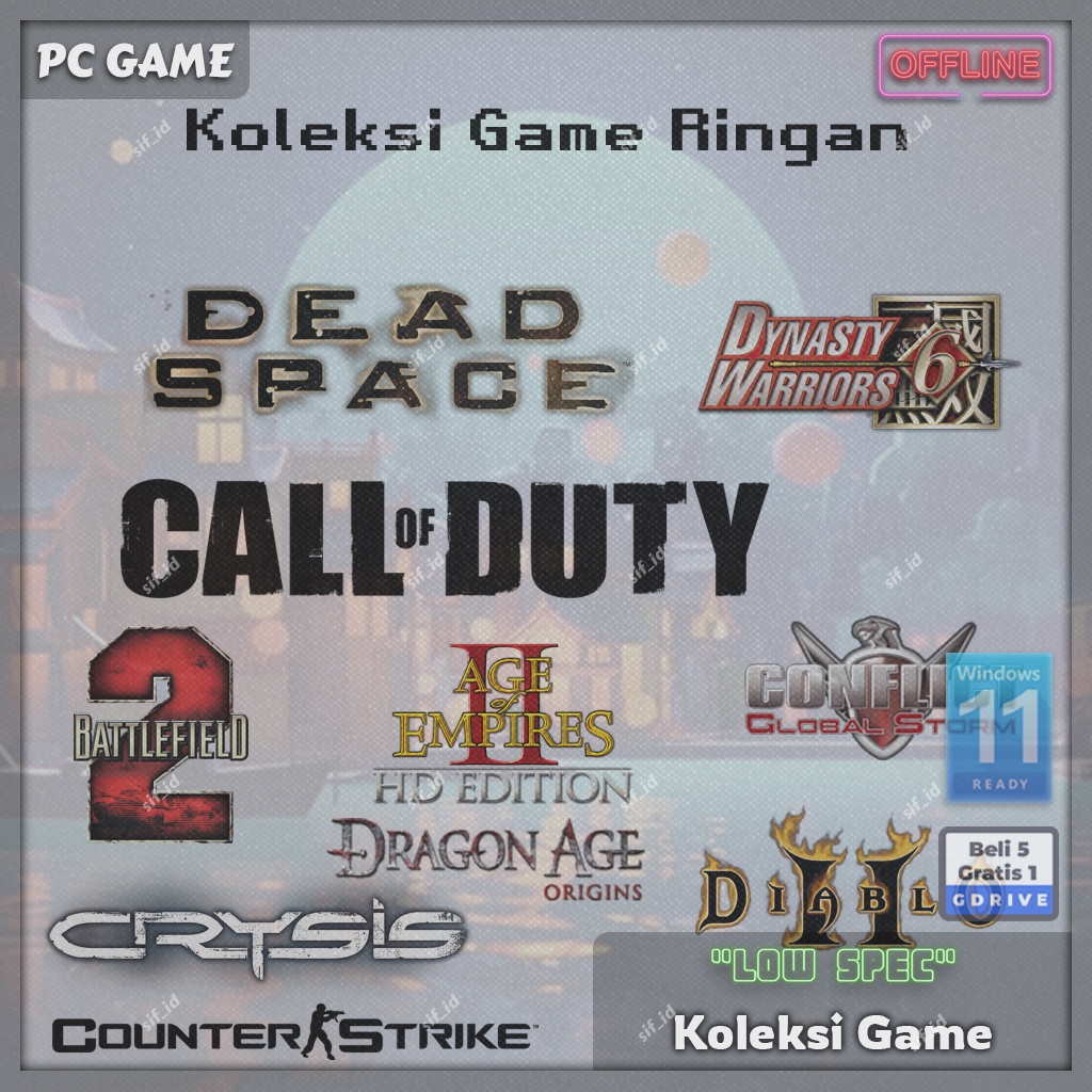 Game PC Jadul untuk di Win 11 - Game PC Ringan - Koleksi Game PC Ringan Lengkap