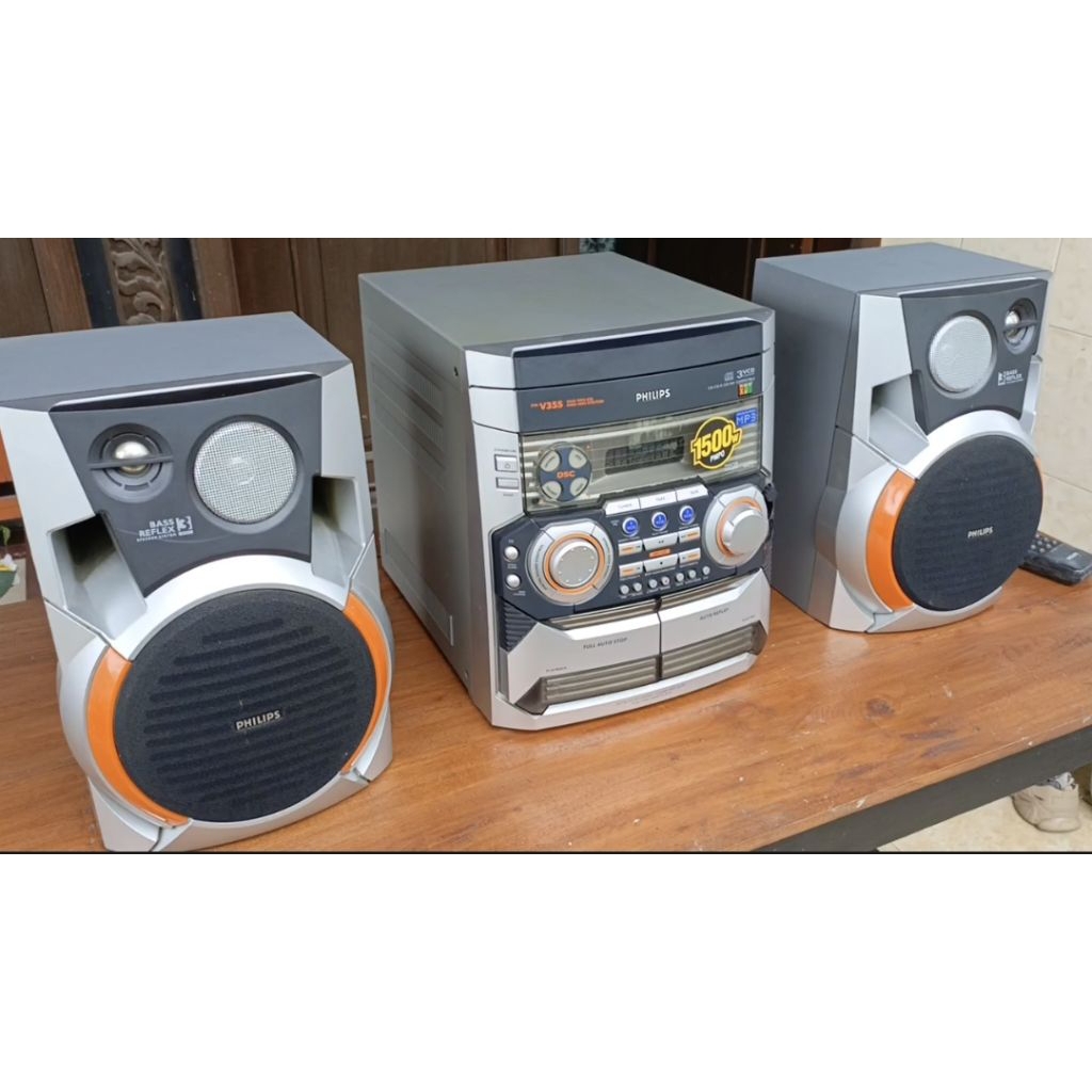 Philips FW V355 Mini Hifi System Compo Jadul Audio Stereo Suara mantap Kondisi Istimewa Normal 100% 