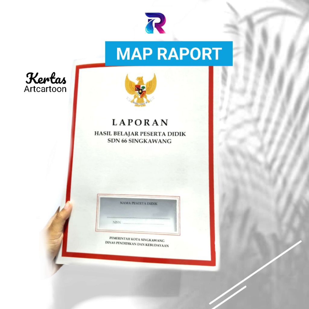 Map Raport Kertas / Map Raport Sekolah / Sampul Raport