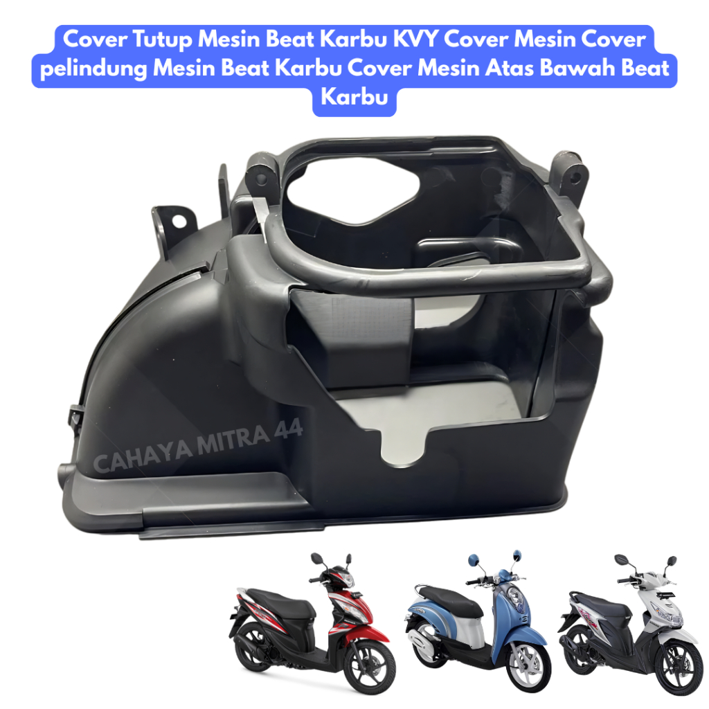 Cover Tutup Mesin Beat Karbu KVY | Cover Mesin Atas Bawah Honda Beat Karbu | Pelindung Mesin Beat Ka