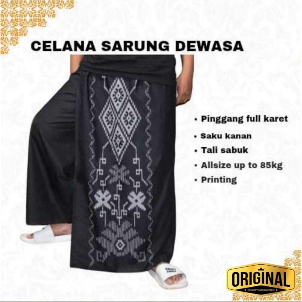 Celana Sarung Samarinda - Sarung Batik Instan dewasa