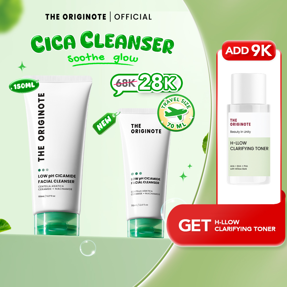 [FREE GIFT] The Originote Gentle Facial Wash Low pH 150ml & 70ml - Low pH Cleanser Sabun Cuci Muka |