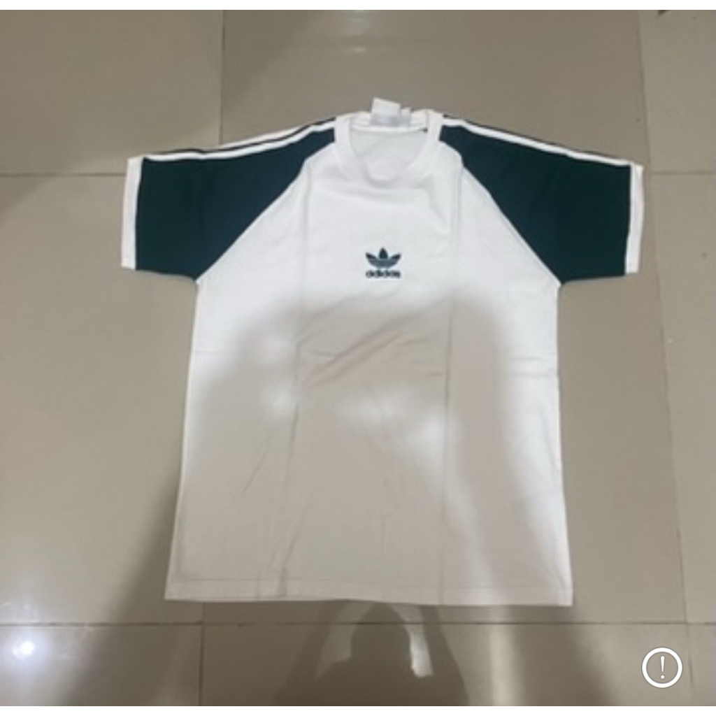 kaos adidas hijau putih