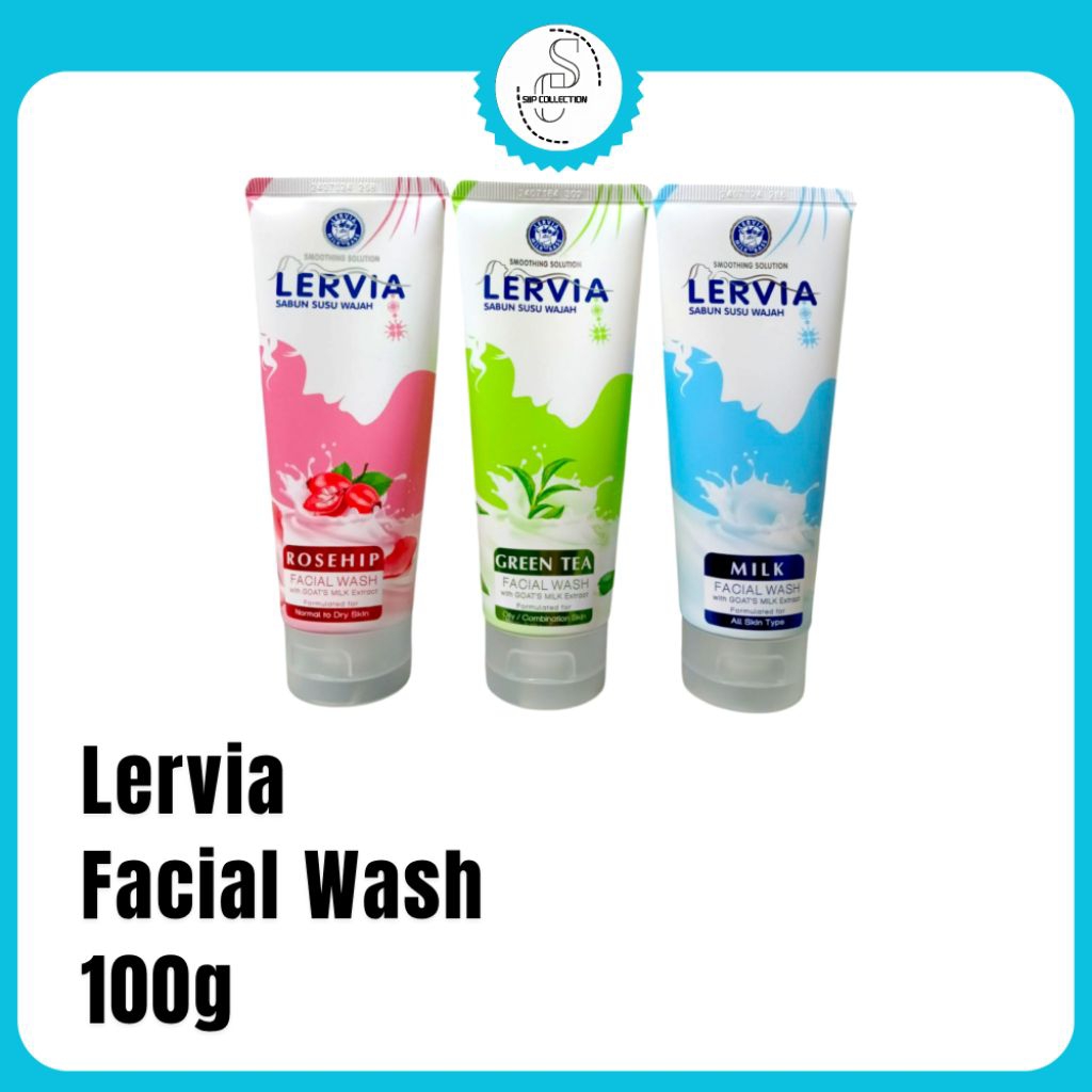 Lervia Facial Wash (Sabun Susu Wajah) 100gr