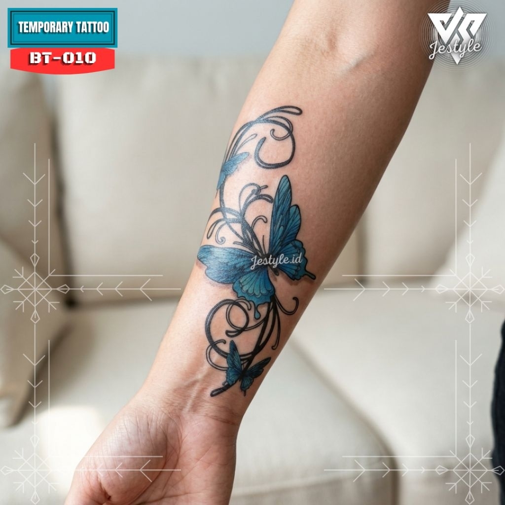 [AM-010] Tato Temporer Temporary Tattoo kupu-kupu