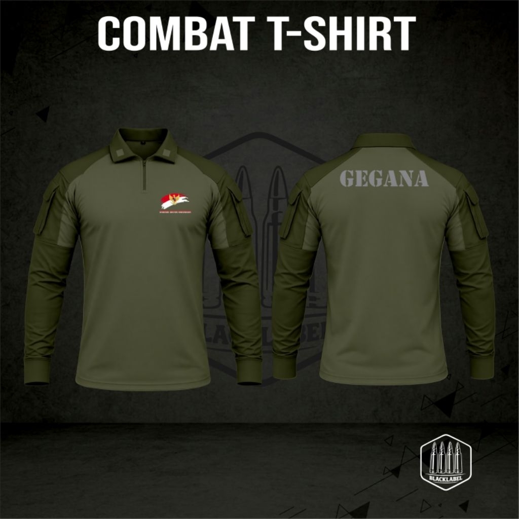 KAOS TACTICAL KOMBAT BRIMOB (GEGANA HIJAU) 027