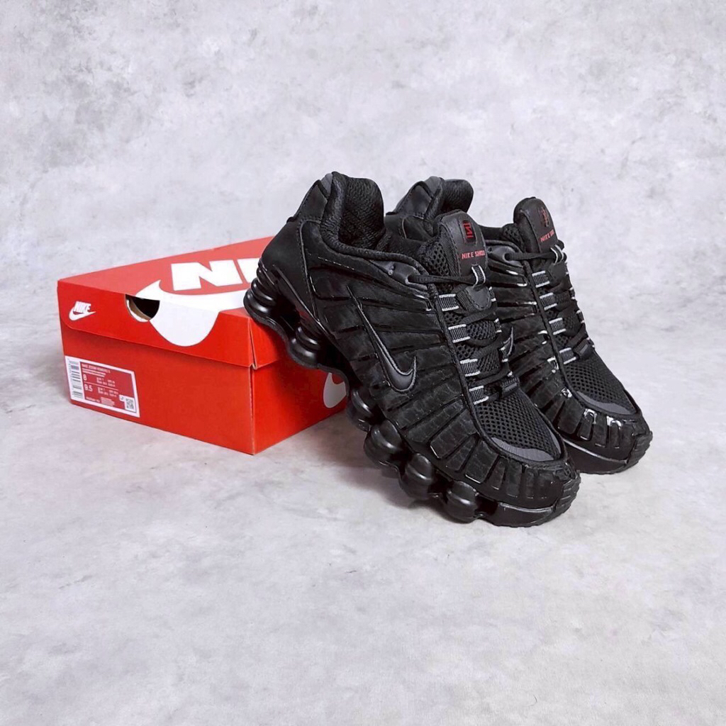 Blackshoes - Sepatu Sneakers Nike Shox TL Black Metallic