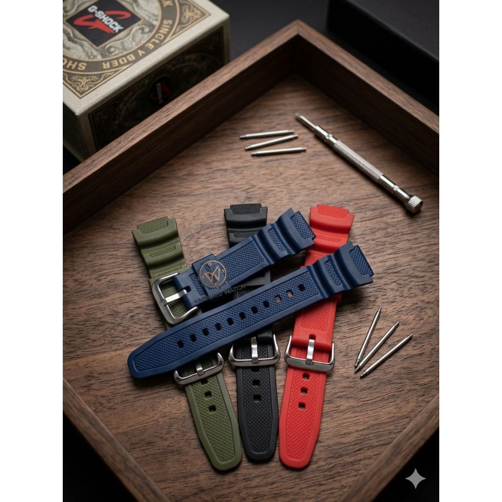 Tali Jam Tangan Casio AQS-810 AQ-S800W Rubber Strap CASIO AQS810 AQS800W