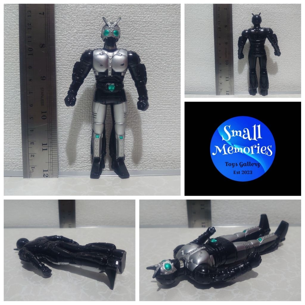 RHS Shadowmoon 12cm Kamen Rider Black Series Bandai Japan 1988 Shadow Moon Ksatria Baja Hitam